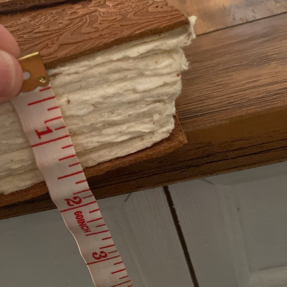 Floral Embossed Leather Notebook - Picture 7 of 8